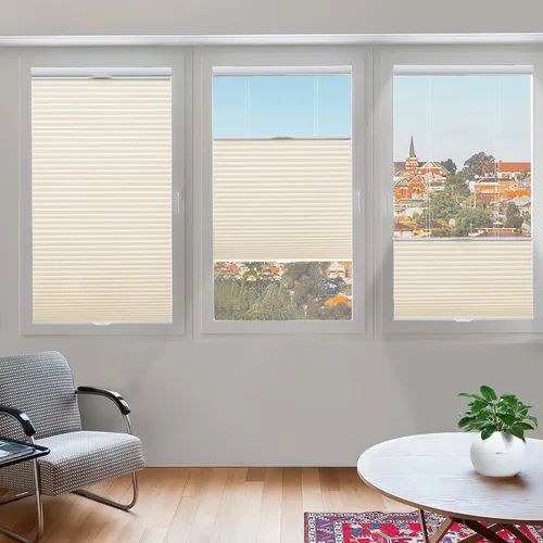 Vista 24 de Tonature Persianas Celulares de Tamaño Personalizado para Ventanas Cortinas Blackout sin Cordón Persianas Enrollables Protección UV Aislamiento