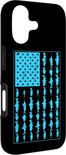 Vista 3 de Funda de regalo para iPhone 17 con bandera americana para hombre de agua salada de agua salada