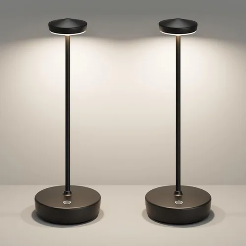 Vista 10 de Lámpara de mesa LED recargable inalámbrica, lámpara de mesa de 5000 mAh con tacto para exterior, lámpara de mesa portátil con batería, con función