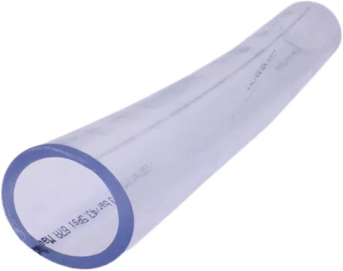 Vista 5 de Manguera de vinilo resistente a químicos y rayos UV, tubería de PVC resistente, flexible, transparente y baja presión., Transparente