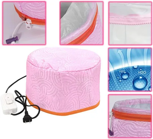 Vista 3 de Gorro para el cuidado del cabello, gorro de spa para el cabello, gorro de cuidado del cabello, gorro eléctrico para el spa del cabello