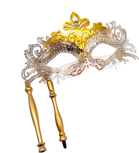 Vista 4 de Máscara veneciana para mujeres y hombres, para fiesta de disfraces, baile de graduación, Halloween, Mardi Gras