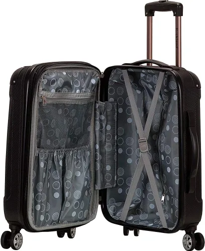 Vista 2 de Rockland London Equipaje con carcasa rígida con ruedas gris F1901-GREY
