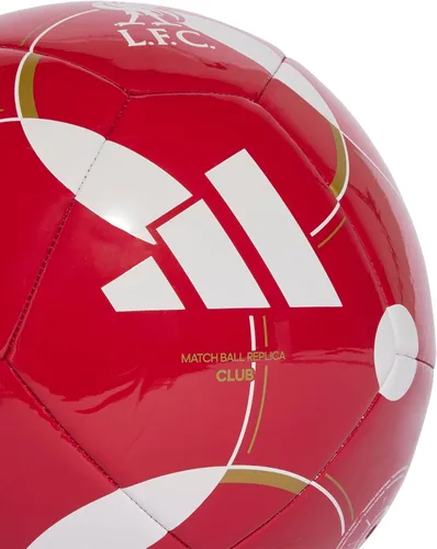 Vista 3 de adidas Balón de fútbol unisex del Liverpool FC Home Club para adultos, rojo fresa/blanco/dorado intenso, 5