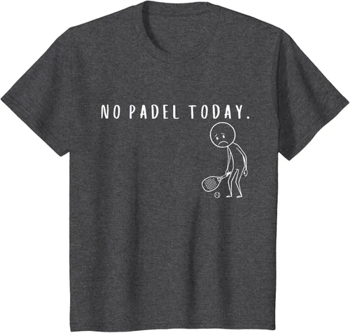 Vista 36 de No Padel Today Funny Padel Stickman Padel Playera Jugador de Tenis