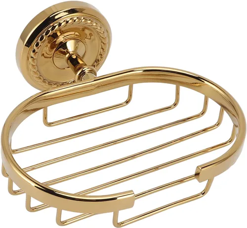 Vista 7 de Garosa Jabonera de baño para ducha, barra de metal, soporte para jabón, soporte para esponja, cesta antigua para baño, cocina, instalación