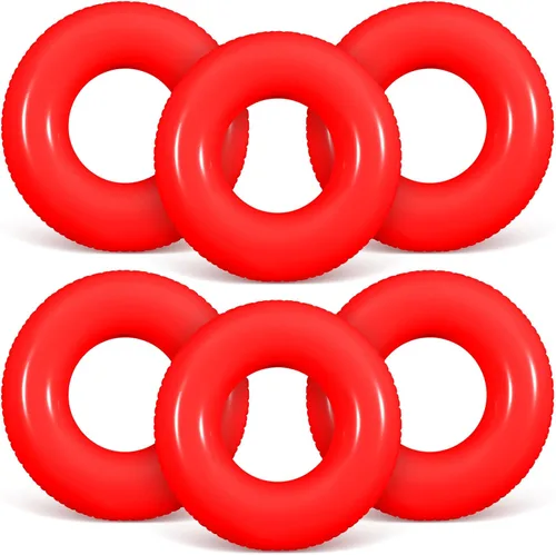 Vista 16 de JellyArch 6 piezas de flotadores inflables para piscina de 28 pulgadas, tubo de natación a granel para adultos, flotadores de piscina