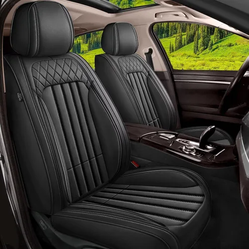 Vista 19 de Fundas de asiento para Kia Optima 2001-2020, asientos delanteros, protector de asiento impermeable, soporte ergonómico de cintura, para decoración