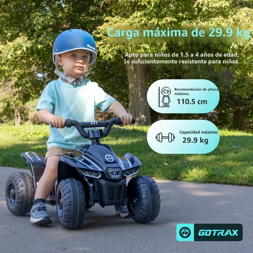 Vista 3 de Gotrax Juguetes de paseo RT1 para niños pequeños de 1.5 a 4, batería segura de plomo de 12 V de hasta 80 minutos, 2 engranajes hacia adelante/atrás
