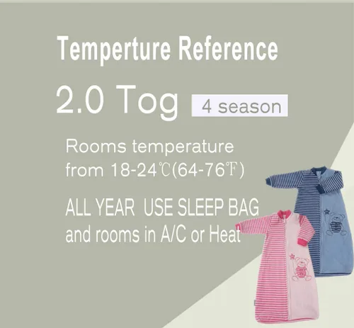 Vista 9 de Tog 2.0 - Saco de dormir para niños pequeños, manga larga, terciopelo de algodón, cálido saco de dormir con brazos para bebé, 4 estaciones, Azul