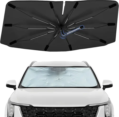 Vista 23 de Sombrilla Parasol para Parabrisas para Mazda 3 2014-2026, Parasol Plegable para Coche para Ventana Delantera, Visera Protectora Solar Altamente