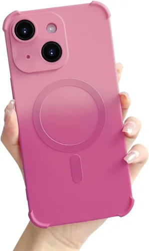 Vista 22 de Funda magnética para iPhone 12 de 6.1 pulgadas con protector de lente de cámara, protección contra caídas [compatible con Magsafe] Funda delgada