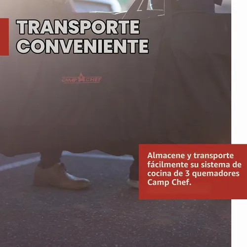 Vista 2 de Camp Chef Bolsa de transporte cb90 one, 17 "de alto x 41.5" de ancho x 10 "de largo, negra