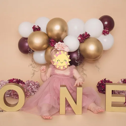 Vista 2 de Vestido tutú de princesa para niñas pequeñas con diadema de flores vestidos de boda juego de traje de cumpleaños para sesión de fotos 1-5T