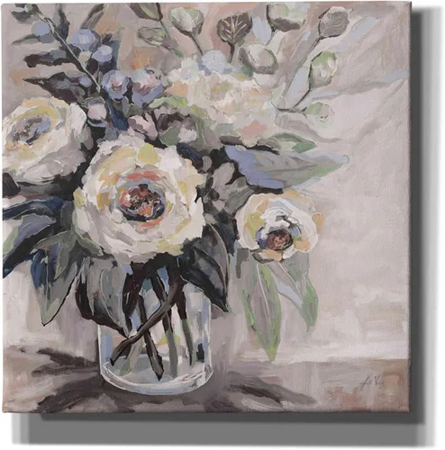 Vista 7 de Epic Graffiti 'Delighted Greige' de Jeanette Vertentes, lienzo decorativo para pared, 12.0 x 12.0 in