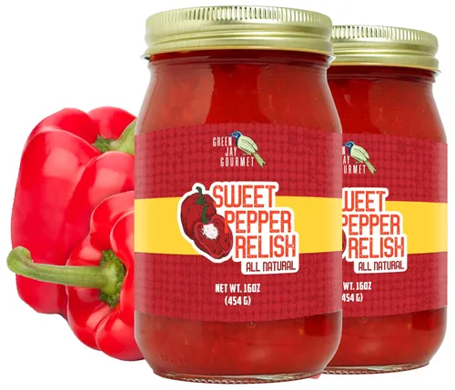 Vista 7 de Green Jay Gourmet Relish - Cajun Candy Relish - Dulce y picante condimento de jalapeño confitado y para untar - Hecho en Estados Unidos - Para