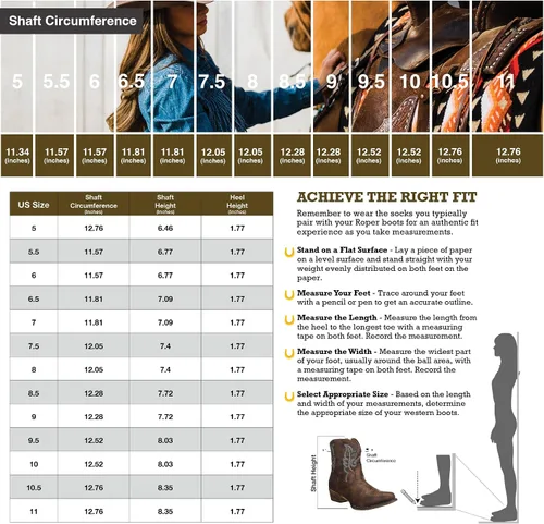 Vista 6 de ROPER Botas Shay Western para mujer