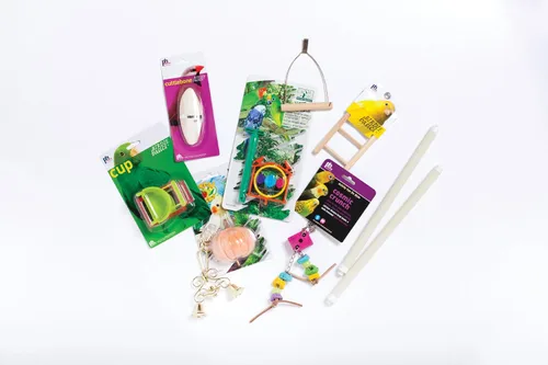 Vista 2 de Prevue Pet Products Kit de jaula para pájaros de doble techo, ideal para pájaros pequeños, compatible con soporte, montaje simple de jaula, fácil