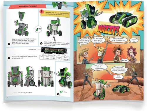 Vista 11 de Thames & Kosmos Robótica: máquinas inteligentes - Sidekick Construye un Rover de 4 ruedas y un robot de 2 ruedas Introducción personalizable a