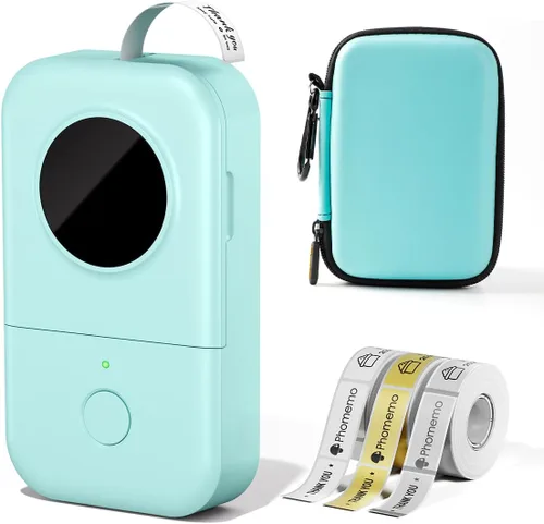 Vista 15 de Phomemo D30 - Etiquetadora pequeña con cinta, portátil, Bluetooth, impresora térmica de adhesivos recargable, fácil de usar para organizar hogar