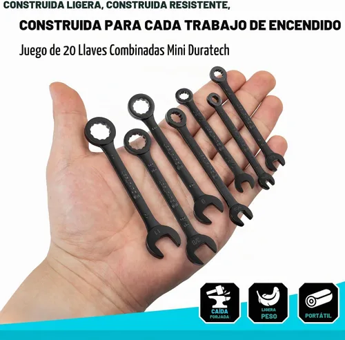 Vista 2 de DURATECH Juego de llaves pequeñas, juego de llaves de encendido pequeñas Negro