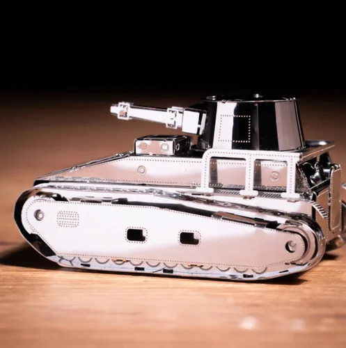 Vista 7 de METAL-TIME Modelo LEICHTTRAKTOR VS.KFZ.31, rompecabezas 3D para adultos o adolescentes, kit de modelo de rompecabezas de metal DIY, rompecabezas