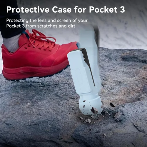 Vista 6 de UTEBIT Funda protectora de pantalla DJI Osmo Pocket 3, protector de pantalla de cardán, protector de lente para Osmo Pocket 3, funda de plástico Azul