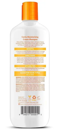 Vista 8 de Cantu Champú Crema Hidratante con Manteca de Karité, 13.5 fl oz