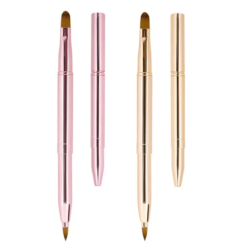 Vista 10 de Unaone [Paquete de 2] Pincel de labios para lápiz labial, pinceles de labios retráctiles, pincel de maquillaje de doble punta para lápiz labial