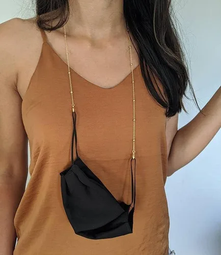 Vista 43 de AllenCOCO Cadena para gafas, correa para lentes de sol para mujer, cadena de oro de 14 quilates, soporte para lentes alrededor del cuello