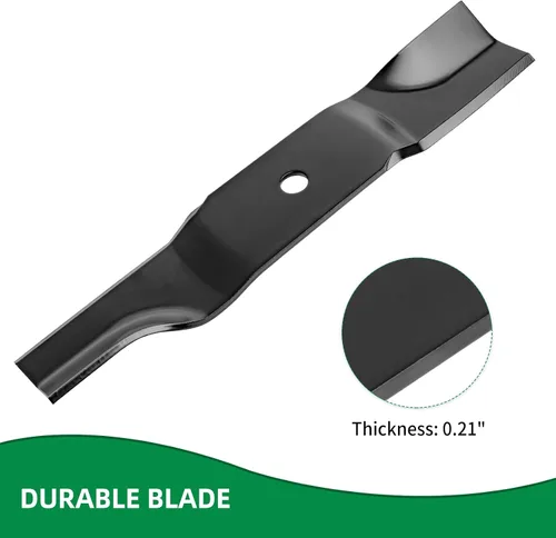 Vista 4 de Cuchillas de alta elevación 942-04417 compatibles con cubiertas de corte MTD/Cub Cad et de 48 pulgadas, 01005336 cuchillas de cortacésped