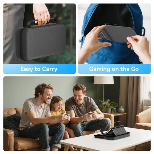 Vista 7 de Carrying Case Compatible with Nintendo Switch 2 & Original & OLED Version, Custom Spot for Joy-con & AC Adapter, Portable Travel Nintendo Switch 2