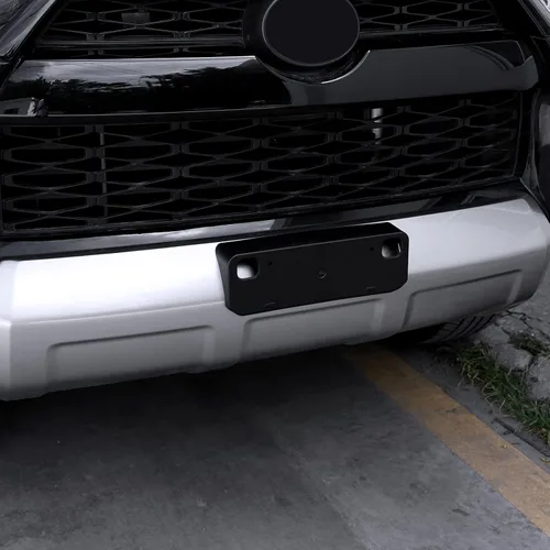 Vista 7 de Voodonala Marco de soporte de placa frontal para 4runner para Toyota 4runner 2010-2025+, soporte para placa de matrícula, accesorios exteriores ABS