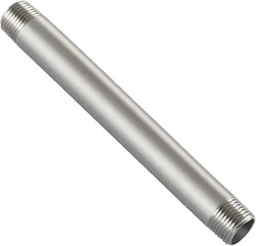 Vista 13 de Beduan Accesorios de tubería de acero inoxidable, 1" NPT x 1" NPT rosca macho, niple de 2" de longitud para tubería fundida