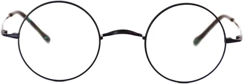 Vista 3 de Agstum Marco de lentes redondos retro de titanio puro sin almohadillas para la nariz