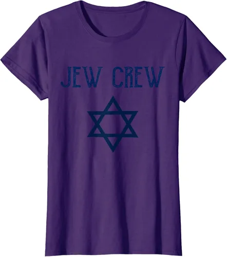 Vista 12 de Camiseta Jew Crew Jewish Star, gris, S