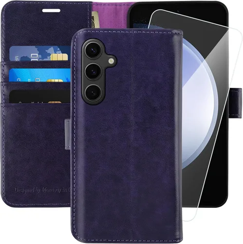 Vista 34 de MONASAY - Funda tipo cartera para Samsung S23 con 3 tarjeteros, color negro