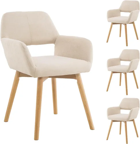Vista 35 de Silla de Escritorio Sin Ruedas Silla de Acento Cómoda para Sala de Estar Comedor Dormitorio Silla de Tocador Silla de Maquillaje Oficina en Casa