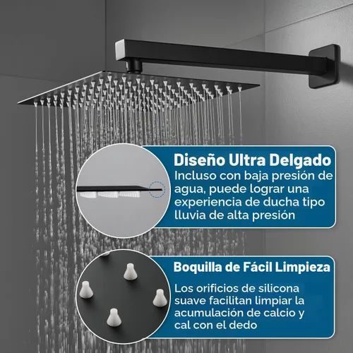 Vista 4 de Sistema de ducha de lluvia con boquilla de bañera