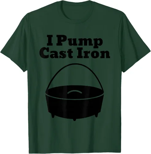 Vista 83 de I Pump - Camiseta de hierro fundido para cocinar al horno holandés
