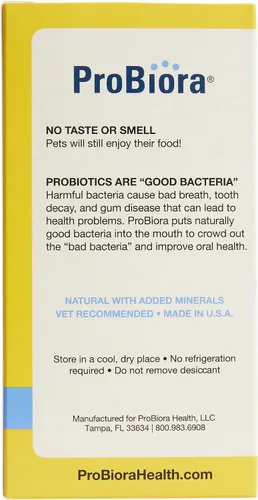 Vista 6 de ProBioraPet (anteriormente EvoraPet) Probiótico oral para mascotas Apoya dientes y encías saludables Refresca el aliento Suministro para 30
