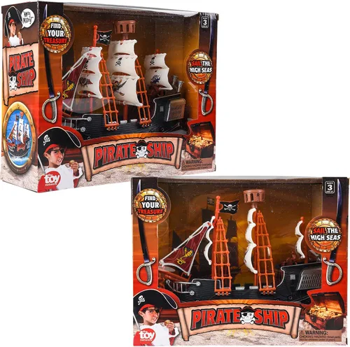 Vista 6 de Rhode Island Novelty - Barco pirata de 25 cm, uno por pedido