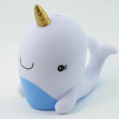 Vista 6 de Narwhal - Alcancía con forma de narval (narval de plástico para almacenar dinero, monedas, Miz) (1 narval por paquete)