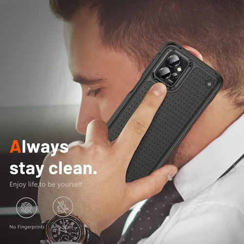 Vista 7 de Jeylly Funda para Motorola G Power 5G (2023) con 2PCS protectores de pantalla de vidrio, protección resistente de plástico duro+parachoques