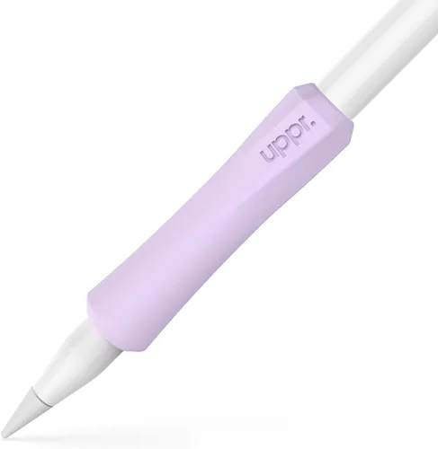 Vista 19 de UPPERCASE Designs NimbleGrip Premium Silicone Ergonomic Comfort Grip Holder, Dual Sided Design, Compatible with Apple Pencil Pro, USB-C, 2nd Beige