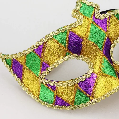 Vista 7 de Coddsmz Máscara veneciana para fiesta de máscaras, accesorio para disfraz de Halloween y Mardi Gras