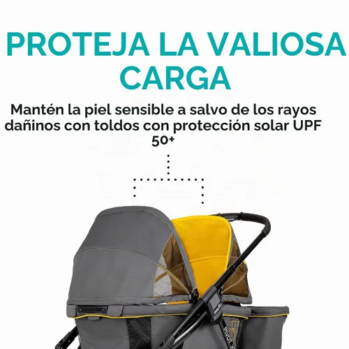 Vista 4 de Evenflo Pivot Xplore Cochecito estilo carrito todoterreno (Gris Aventurero)