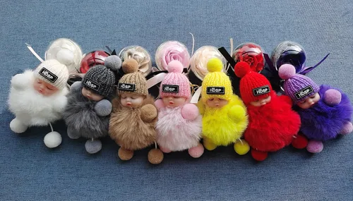 Vista 3 de DORISJACKY Llaveros de muñeca lindos accesorios para monedero cartera y llavero de coche