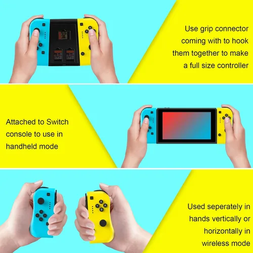 Vista 3 de QIANCHAODUO Controller Compatible for Switch, Controller Gamepad Joystick Compatible for SwitchSwitch lite, Replacement Controller with Double
