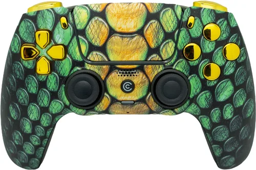 Vista 64 de Custom Wireless Controller Compatible with PS5 - Multiple Designs Available (Abstract Fusion)